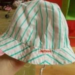 zöld csíkos nyári kalap MILUPA logóval 43-48cm fotó