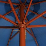 kék napernyő farúddal 300 x 258 cm (47125) fotó