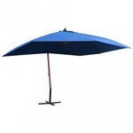 Kék függő napernyő farúddal 400 x 300 cm fotó