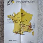 Tour de France 2011 útvonaltérkép - poszter (40x60 cm) fotó