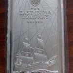 Kelet-Indiai Társaság, 2021 St. Helena 10£ .999 250g-os színezüst érme / befektetési tömb UNC fotó