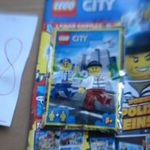 (LE47) ÚJ BONTATLAN LEGO CITY FIGURA, RENDŐR ÉS RABLÓ+ ÚJSÁG KÉPREGÉNY POSZTERREL fotó