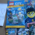 (LE47) ÚJ BONTATLAN LEGO CITY FIGURA, RENDŐR ÉS PÉNZAUTOMATA RABLÓ+ ÚJSÁG KÉPREGÉNY POSZTERREL fotó