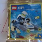 xx(LE2) ÚJ BONTATLAN LEGO CITY FIGURA , FIGURA RENDŐR BÚVÁR fotó
