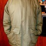 Vadász-zöld bélelt extra méretű férfi kabát 4XL fotó