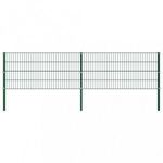 zöld vas kerítéspanel oszlopokkal 3, 4 x 0, 8 m fotó