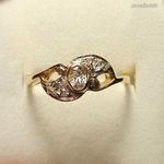 Női arany gyűrű 14 karátos 2, 29 g 16, 8 mm (53) cirkónia kővel fotó