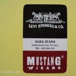 Kártyanaptár, Farmer, Levi Strauss, Mustang Jeans fotó
