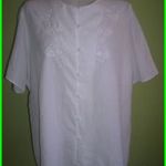 SaraNeal elől hímzett fehér színű ing 50/52 fotó