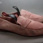 H&M, valódi bőr, velúr, rózsaszín, kényelmes, igényes, különleges, könnyű cipő, topánka 37-női fotó