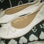 QUEEN BEE fehér masnis 1 pár balerina cipő Új, csak próbált 37 fotó