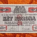 1916 -os ropogós Ostffyasszonyfa 2 Korona "Hadifogoly-tábor pénz" !!! (L0917) fotó
