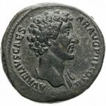 Marcus Aurelius sestertius Cohen: 576 RICIII: 1243b (bronz) 27, 81g -EF Ebben az állapotban ritka! fotó