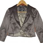HIBÁTLAN ÁLLAPOTÚ STEPS khaki színű elegáns szatén bolerószerű kabátka, 36-os méretű fotó