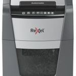Rexel AutoFeed+ 90X iratmegsemmisítő Keresztbe vágás 55 dB Fekete, Szürke fotó