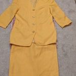 LOUIS LONDON női M-es nyári kosztüm, női szett, napsárga színű , pamut, oversize típusú blézer fotó