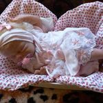 REBORN élethű baba, tartósan festett, súlyozott1000g, 38cm fotó