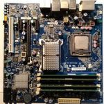 Intel Desktop Board DG45ID alaplap, processzorral és memóriával fotó