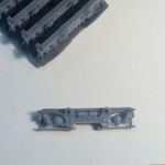 H0 MÁV M40 púpos forgóváz maszk 3D nyomtatással fotó
