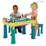 Új! Curver Keter Creative Play Table +2 chairs (műanyag kreatív asztal + 2 szék) játékasztal fotó