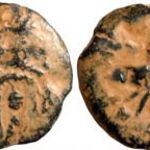Judea (i.sz. 52-59) Prutah, Antonius Felix, Jeruzsálem, Claudius alatt ókori bronz fotó