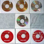Nowell szoftware-k CD-n 52 db, retró fotó