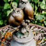 Különleges art deco baglyok - bronz szobor műalkotás fotó