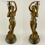 Vízhordó nők - bronz szobor fotó