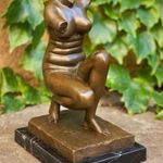 Torzó női akt - bronz szobor fotó