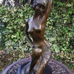 Art-deco női akt - bronz szobor műalkotás fotó