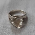 54 - es. Ezüst gyűrű, különleges csiszolású cirkonia kővel! fotó