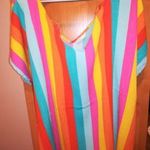 Szivárvány színű strandruha univerzális méret 46-48-50-52-54-Nyár végi leárazás fotó