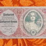 1922 -es 5000 Korona bankó Osztrák - Magyar bank RITKA !!! (L1080) fotó