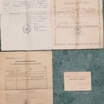 Magyar sorozási bizonyítvány, származási igazolvány, szabadságolási igazolvány és kimaradási engedély fotó