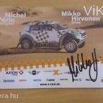 Mikko Hirvonen dedikált autogramkártya fotó