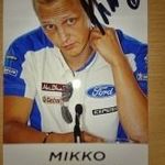 Mikko Hirvonen autogram fotó