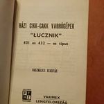 Lucznik házi cikk-cakk varrógépek használati utasítása fotó