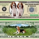 Beagle Kutya 1 millió dollár emlékpénz UNC No.212 fotó