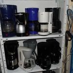 Tea vagy filteres kávé főzők, hőálló üveg kiöntővel vagy termoszkannával, 6 db van !!! fotó