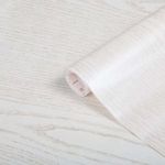Gyöngyházfényű fehér famintás öntapadós tapéta - bútorfólia 45cmx2m fotó