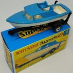 Matchbox Superfast No.09 Boat and Trailer + utángyártott doboz fotó