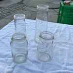 Rég befőttes üveg üvegek 4db fotó