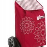 Gimi Tris háromkerekű bevásárlókocsi, 56 liter, piros fotó