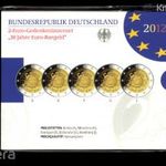 Németország emlék 5 x 2 euro 2012 PP - 10 éves az euró - hivatalos kiadás, bontatlan! fotó