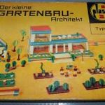 NDK-s retro játék, Der kleine Gartenbau Architekt Type 5. 1/87 H0-s méretű építőjáték, 70-s évek. fotó