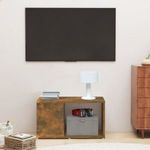 füstös tölgy színű szerelt fa TV-szekrény 60 x 24 x 32 cm fotó