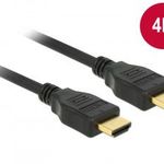 DeLock HDMI + Ethernet male/male összekötő kábel 4K 1m 84713 Kiegészítő, Kellék Kábel fotó