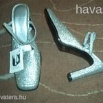 Bomax ezüst csillogó papucscipő 38 ÚJ fotó