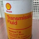 retro régi fém dobozos bontatlan shell transmission fluid váltóolaj ? szép állapot 1 literes fotó