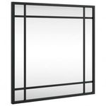 fekete négyzet alakú vas fali tükör 40 x 40 cm (358633) fotó